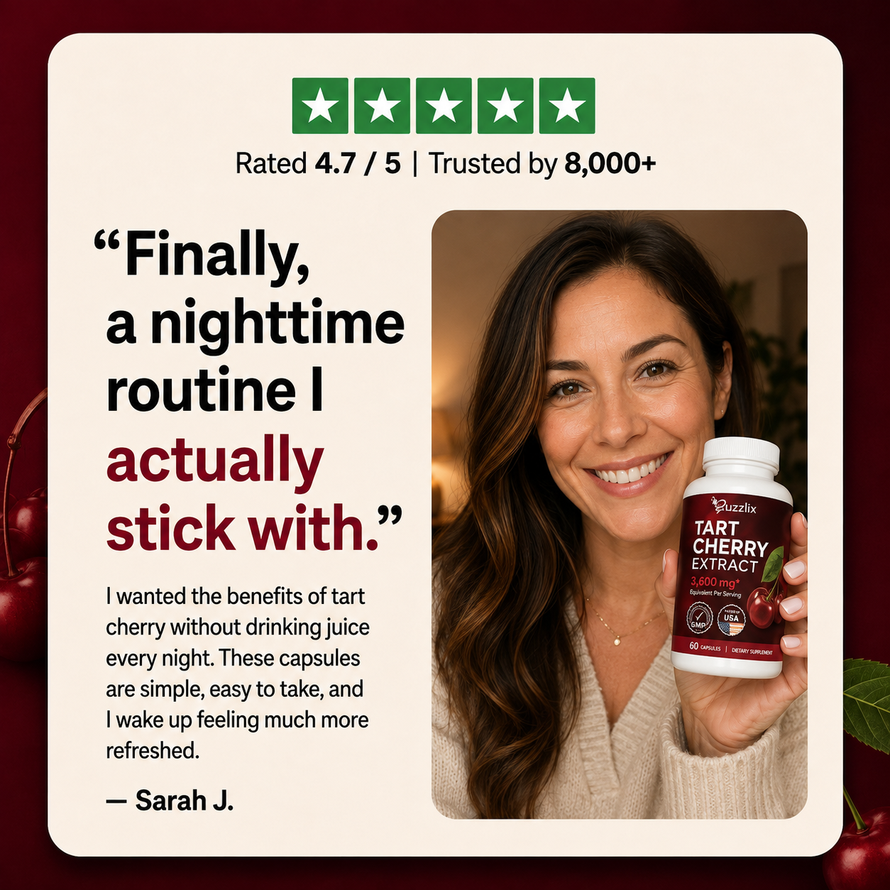 Tart Cherry Extract for Sleep